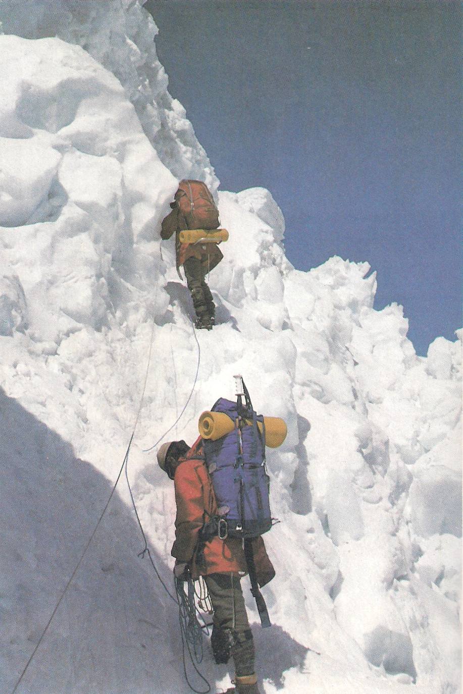 En la Cascada de Hielo.