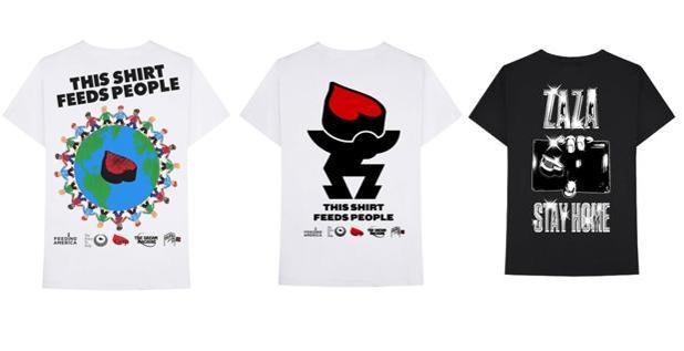 Camisetas de Zaza World, 35 dólares.