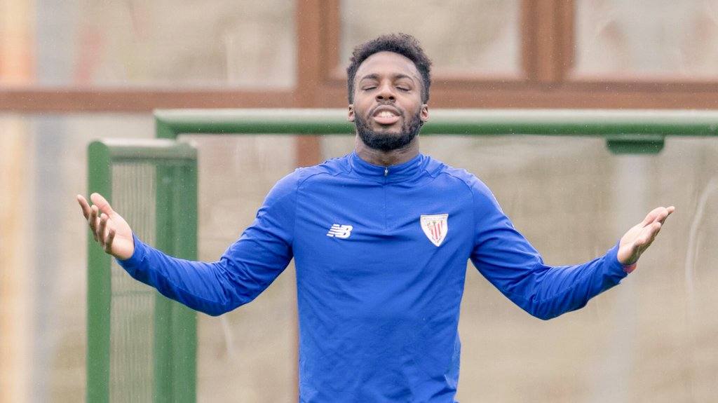 Iñaki Williams, en Lezama.