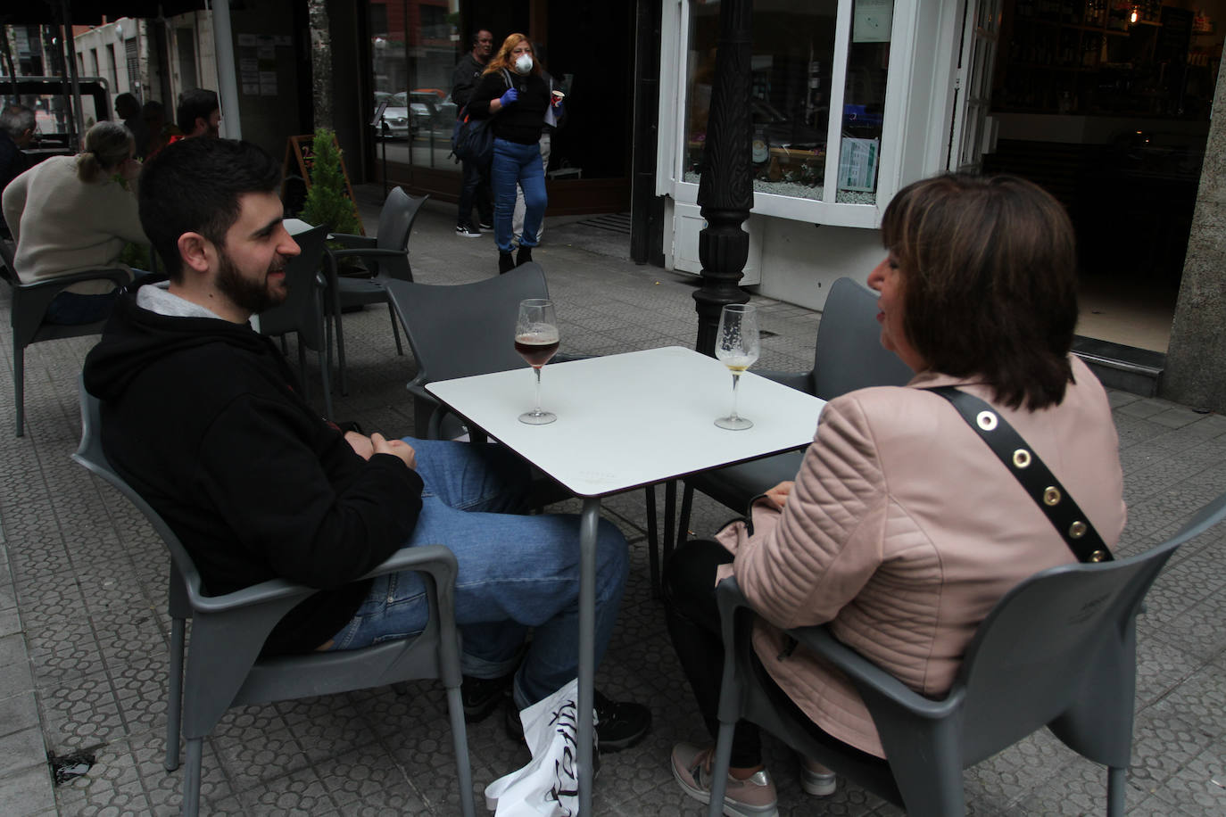 Algunas terrazas siguieron abiertas en Bilbao por segundo día consecutivo