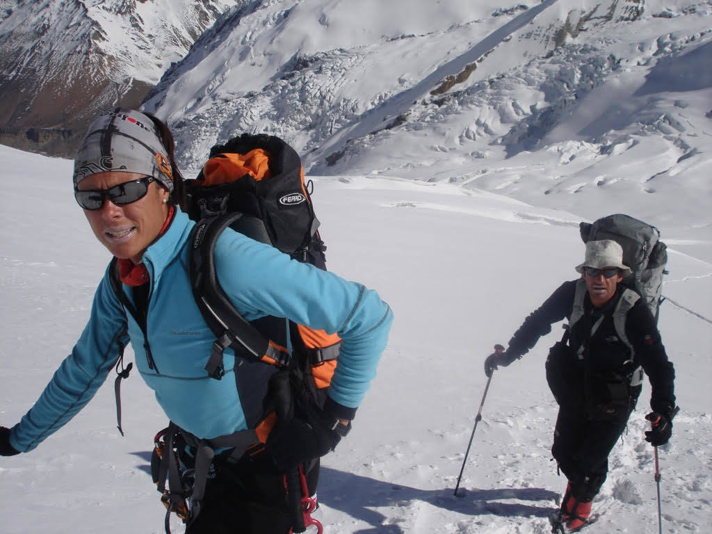 Edurne en el Dhaulagiri en 2008.
