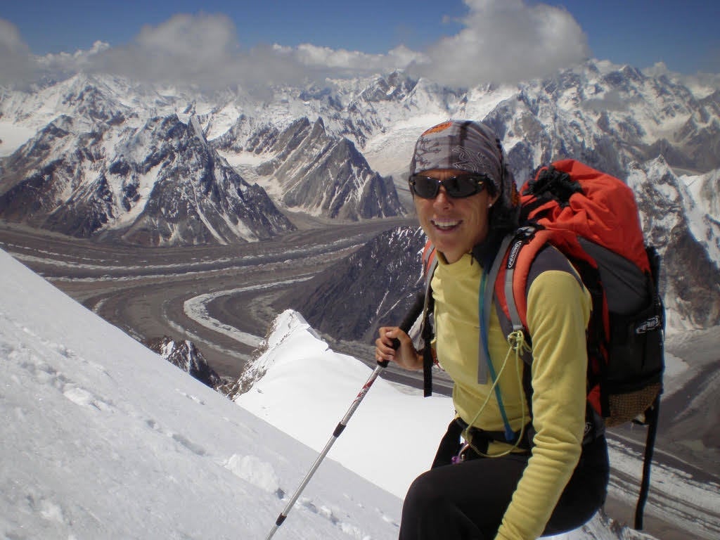 Edurne en el Broad Peak en 2007.