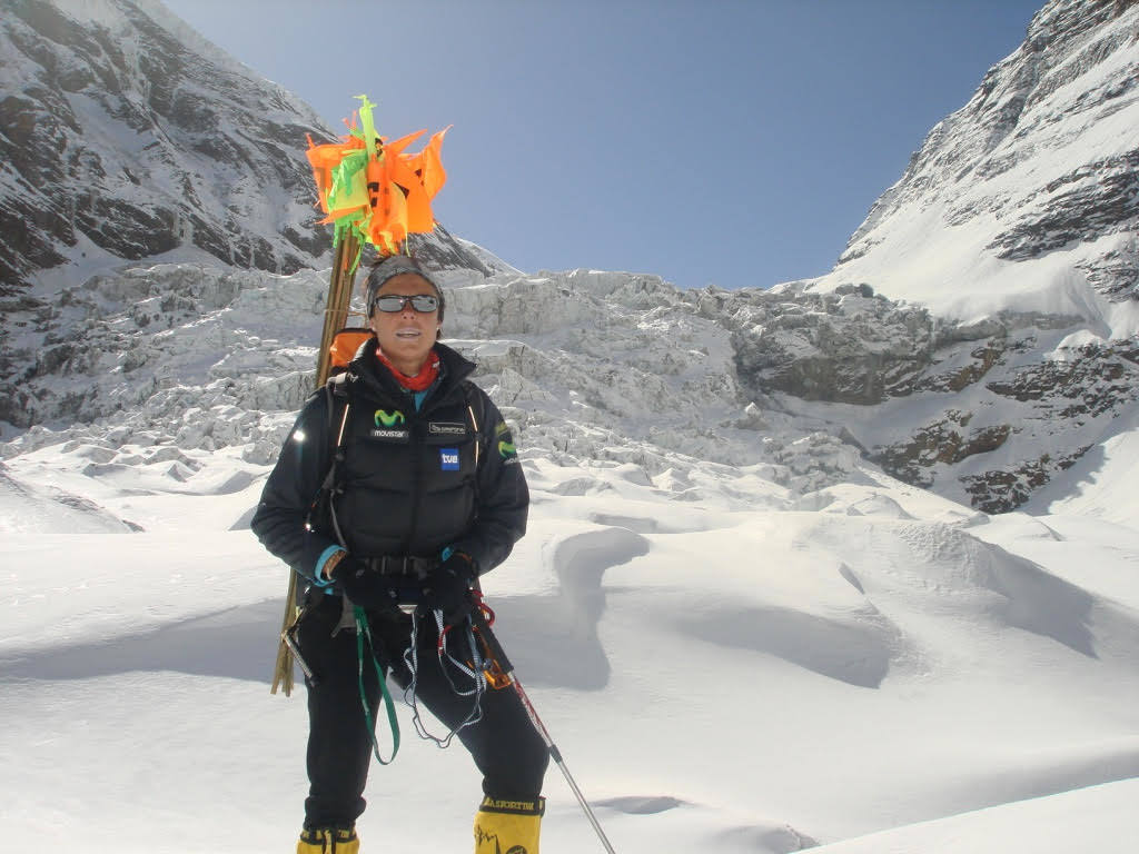 Edurne en el Dhaulagiri en 2008.