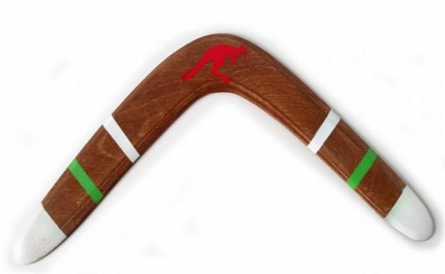 Boomerang. Se trata de un modelo bipala de madera, que solo se puede usar a partir de 18 años. También se venden plegables