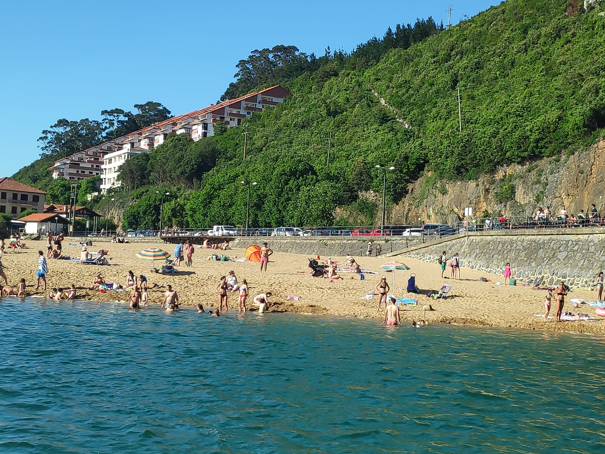 En Laida hay menos bañistas 