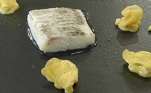 Receta de bacalao con mahonesa de anguila ahumada