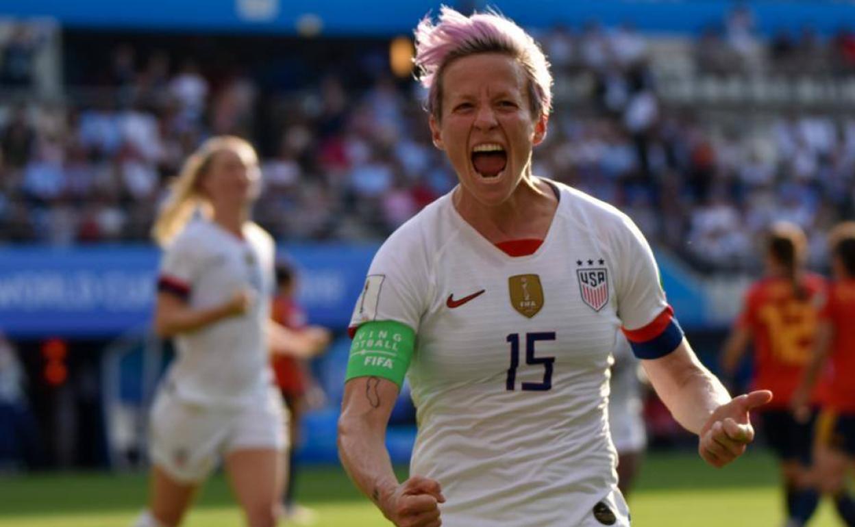 Rapinoe es el emblema del fútbol femenino en Estados Unidos, y de la lucha contra la desigualdad. 