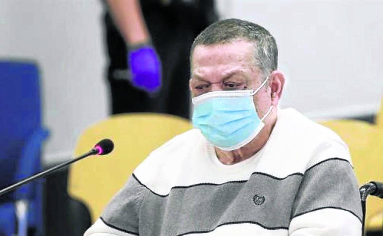 El excoronel Inocencio Orlando Montano durante su comparecencia ayer ante la Audiencia Nacional. 