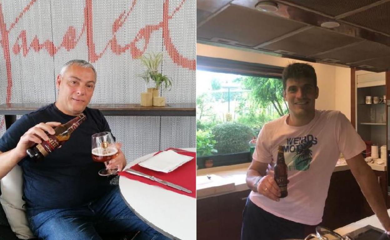 Los chefs Ricardo Pérez y Miguel Cobo.