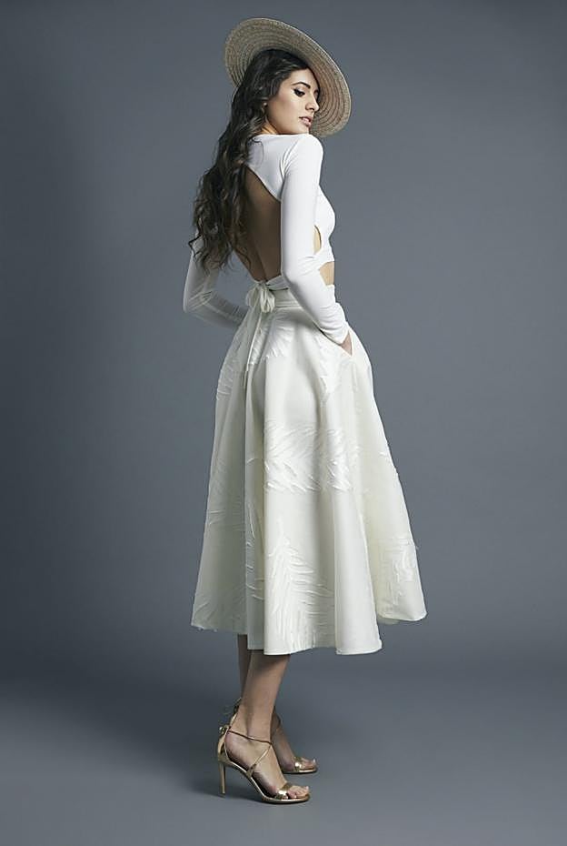 Top 'Aliza' y falda ' Agara', de Alicia Rueda