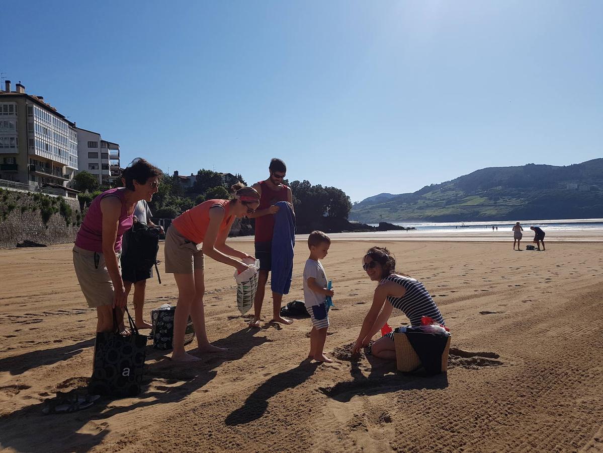 Playa de Laidatxu, en Mundaka