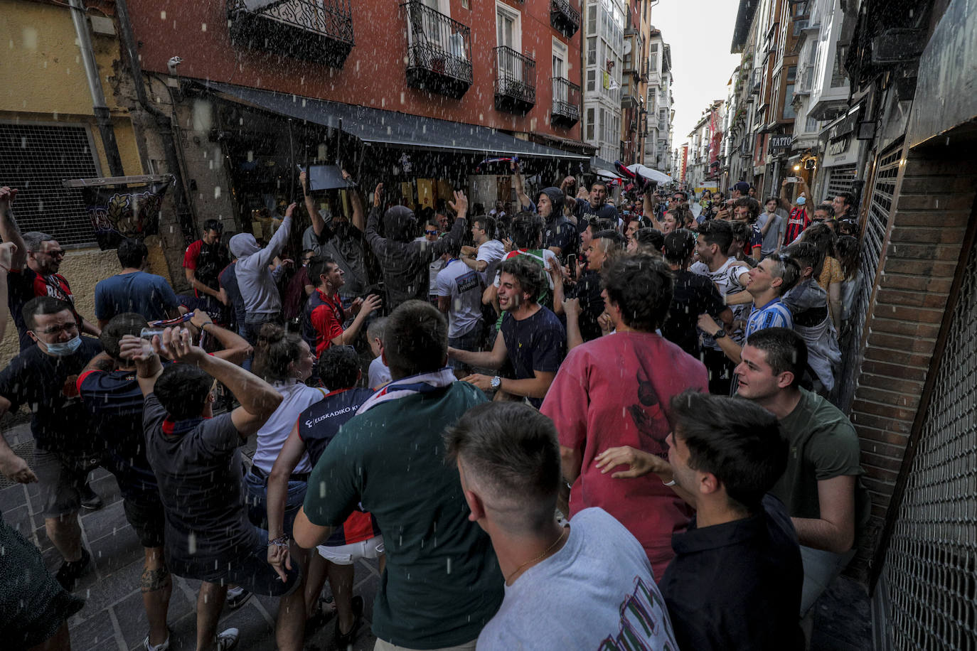 Celebración en la Kutxi.