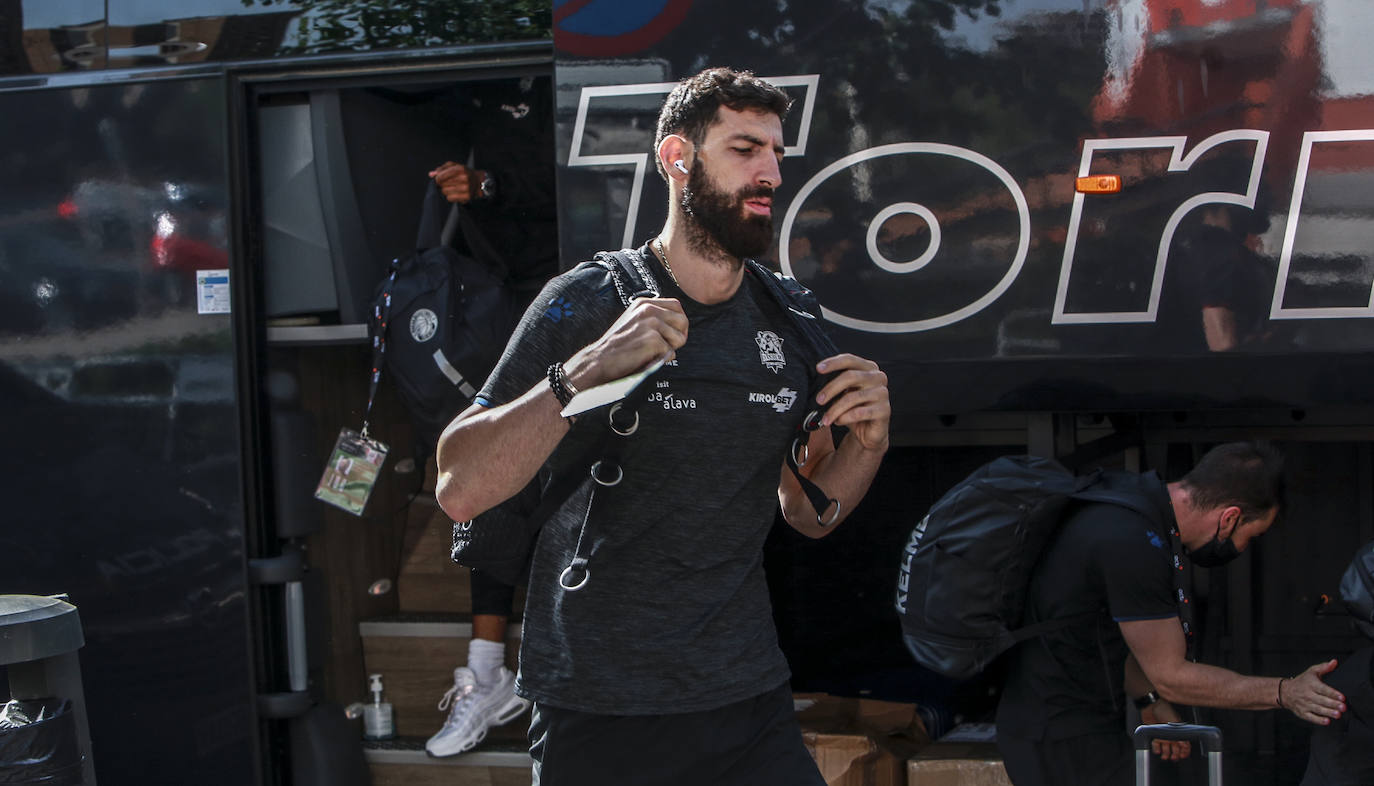 La llegada de los equipos. 