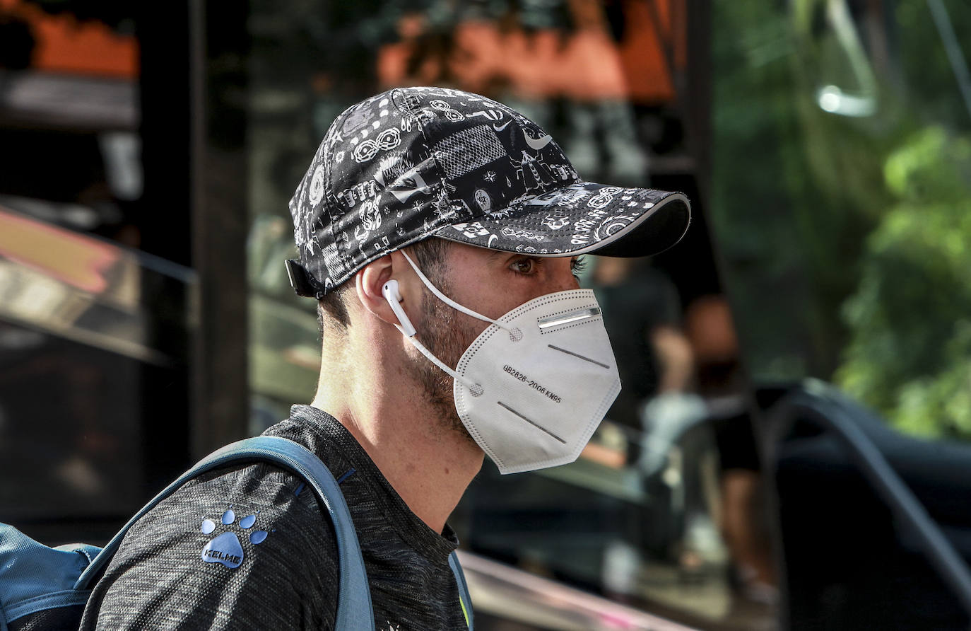 La llegada de los equipos. 