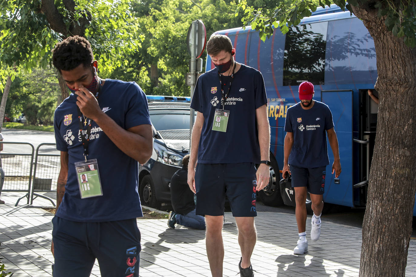 La llegada de los equipos. 