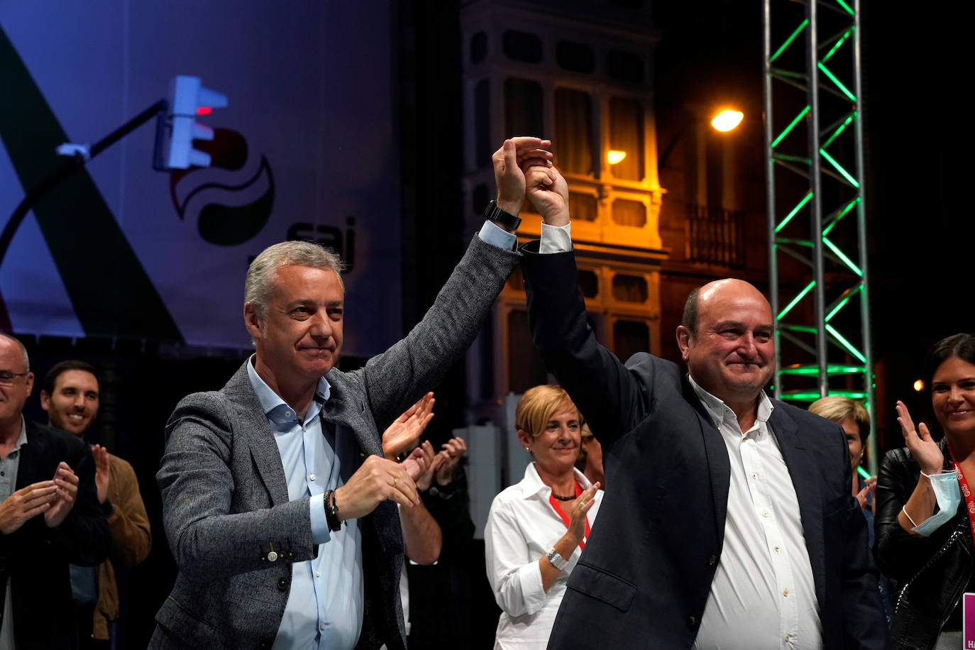 Fotos Elecciones Euskadi 2020: El PNV celebra el triunfo en las urnas