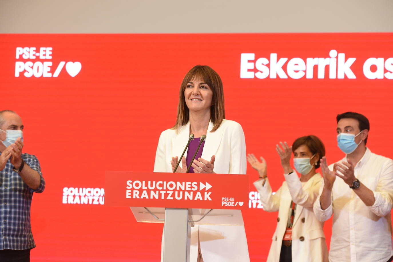 Fotos Elecciones Euskadi 2020: El PNV celebra el triunfo en las urnas