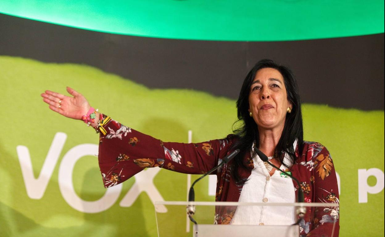 La parlamentaria electa de Vox por Álava, Amaya Martínez.