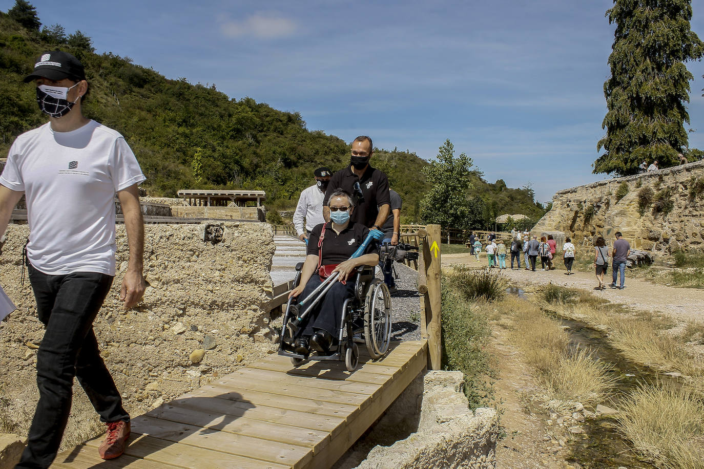 Inauguración de la nueva pasarela.