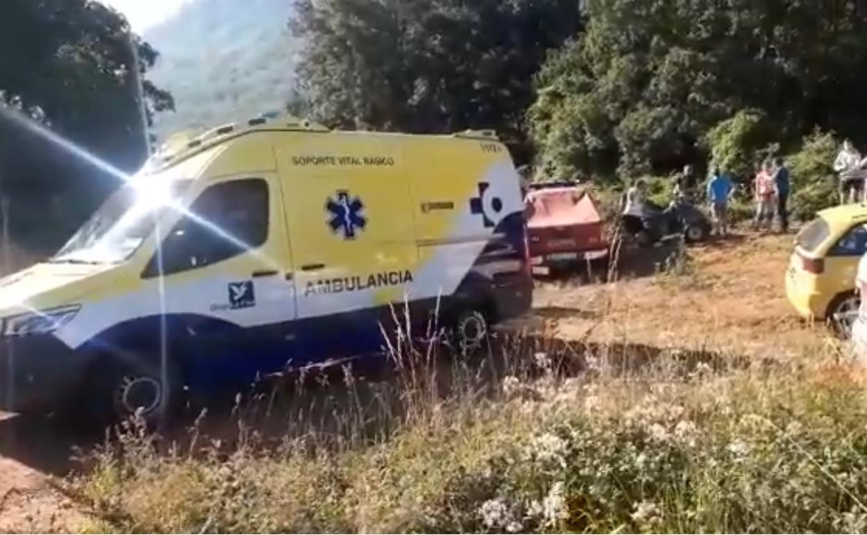 Operativo en la zona en la que ha sido localizado el hombre. 