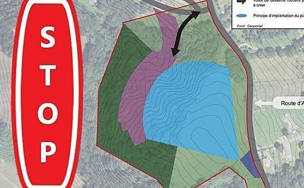 Proiektuaren kontrako plataforma.