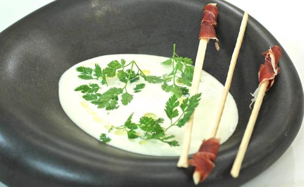 Receta de sopa de jamón y queso