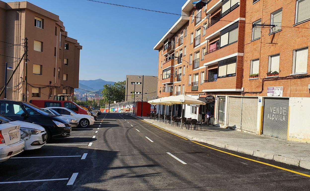 Así luce ahora la calle Santa Marina 