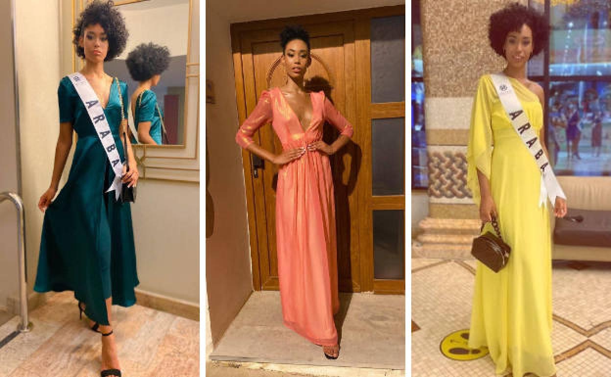 Tres de los 'looks' que lució Rubely Mejía en Oropesa del Mar.