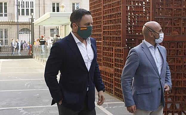 Abascal, esta mañana en Vitoria. 