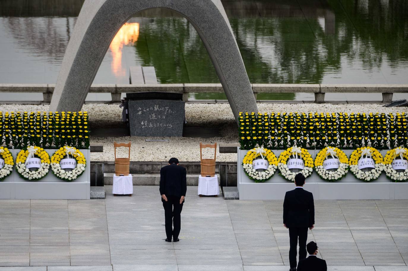 Fotos: Homenaje a las víctimas de la bomba atómica lanzada por EEUU en 1945