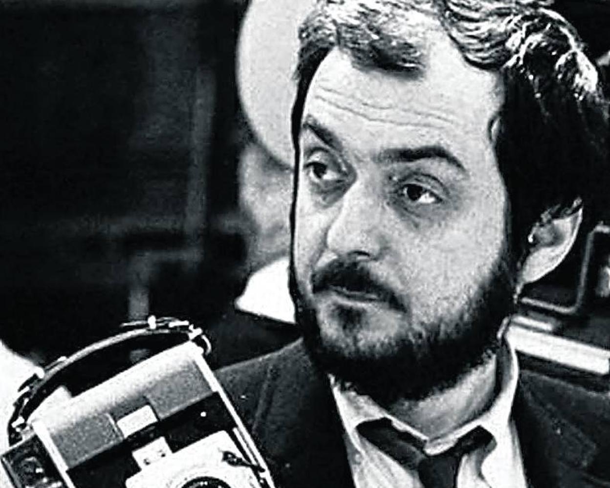 Stanley Kubrick, con su cámara. 