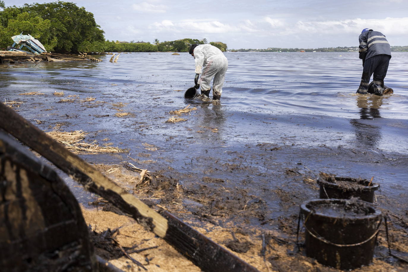 Fotos: La marea negra que pone en peligro las Islas Mauricio