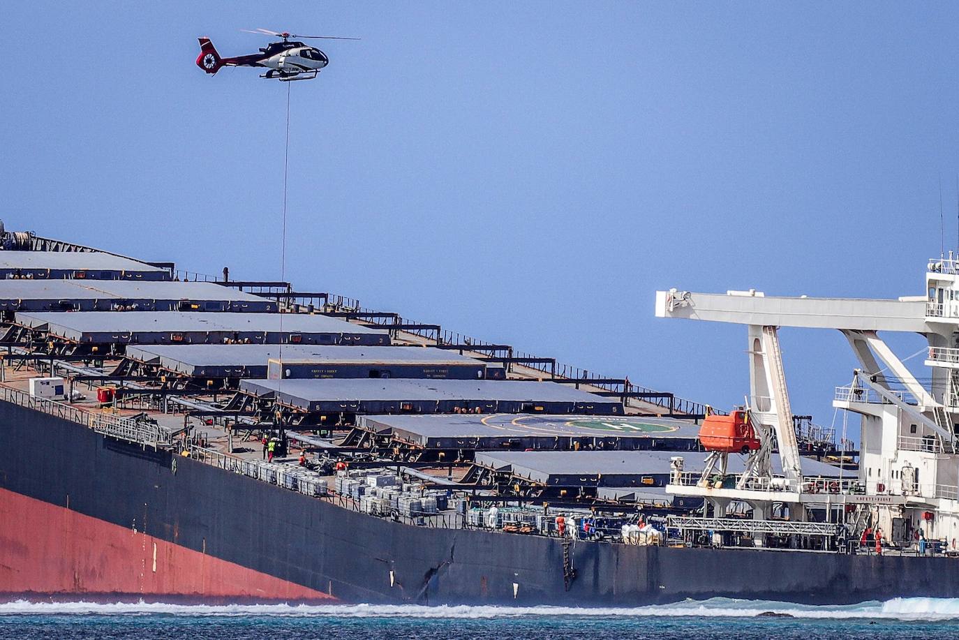 Fotos: La marea negra que pone en peligro las Islas Mauricio