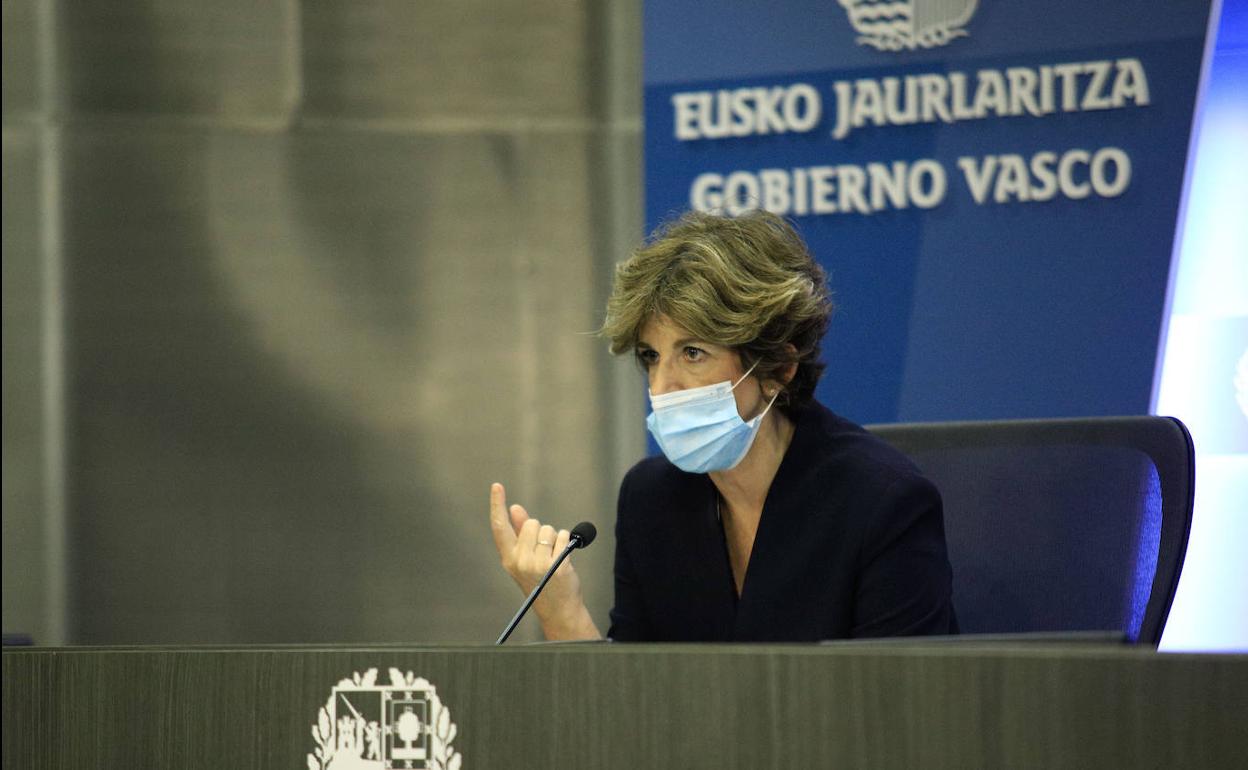 Nekane Murga en la rueda de prensa.