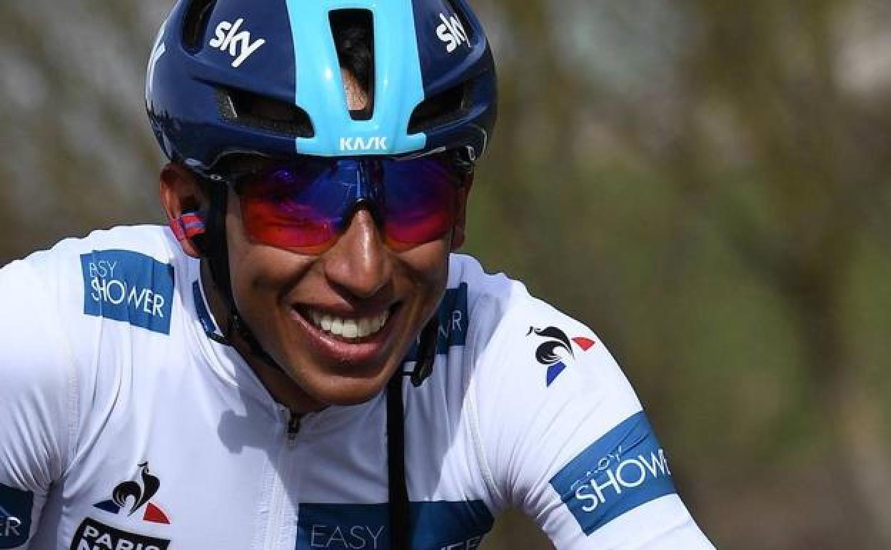 Egan Bernal, durante una competición de 2019. 