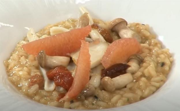 Receta de risotto de setas y erizo de mar