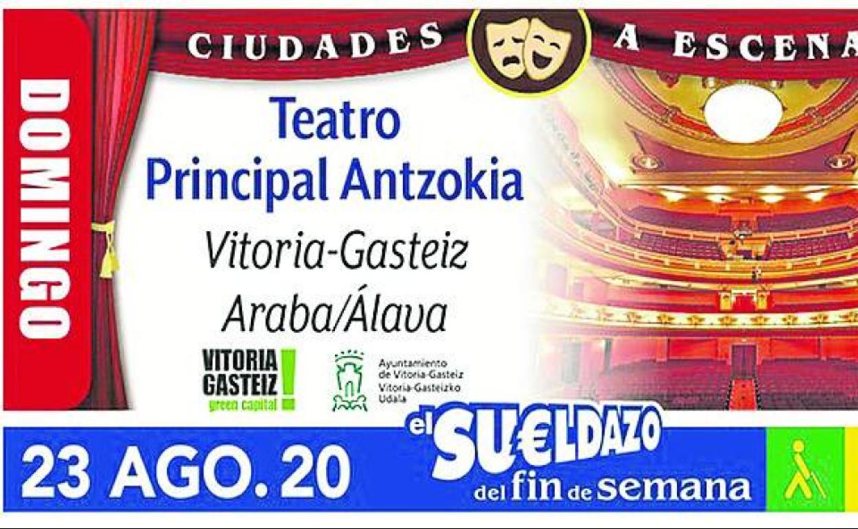 El cupón con el Teatro Principal que se sorteará este domingo.