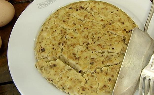 Receta de tortilla de patata «Trampa»