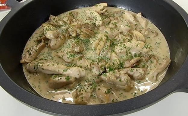 Receta de pollo salteado con salsa de mostaza