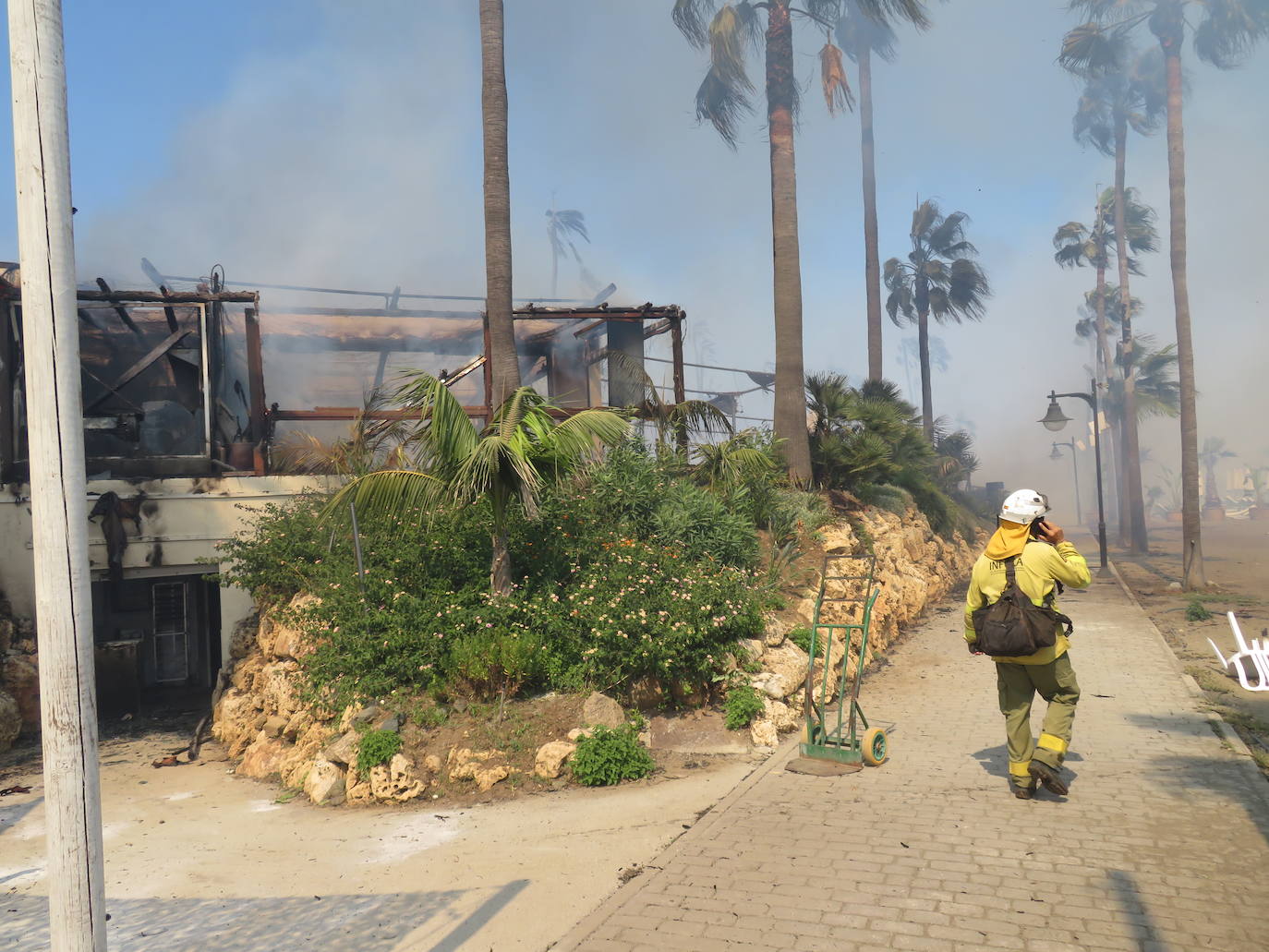 Fotos: Incendio forestal en Estepona