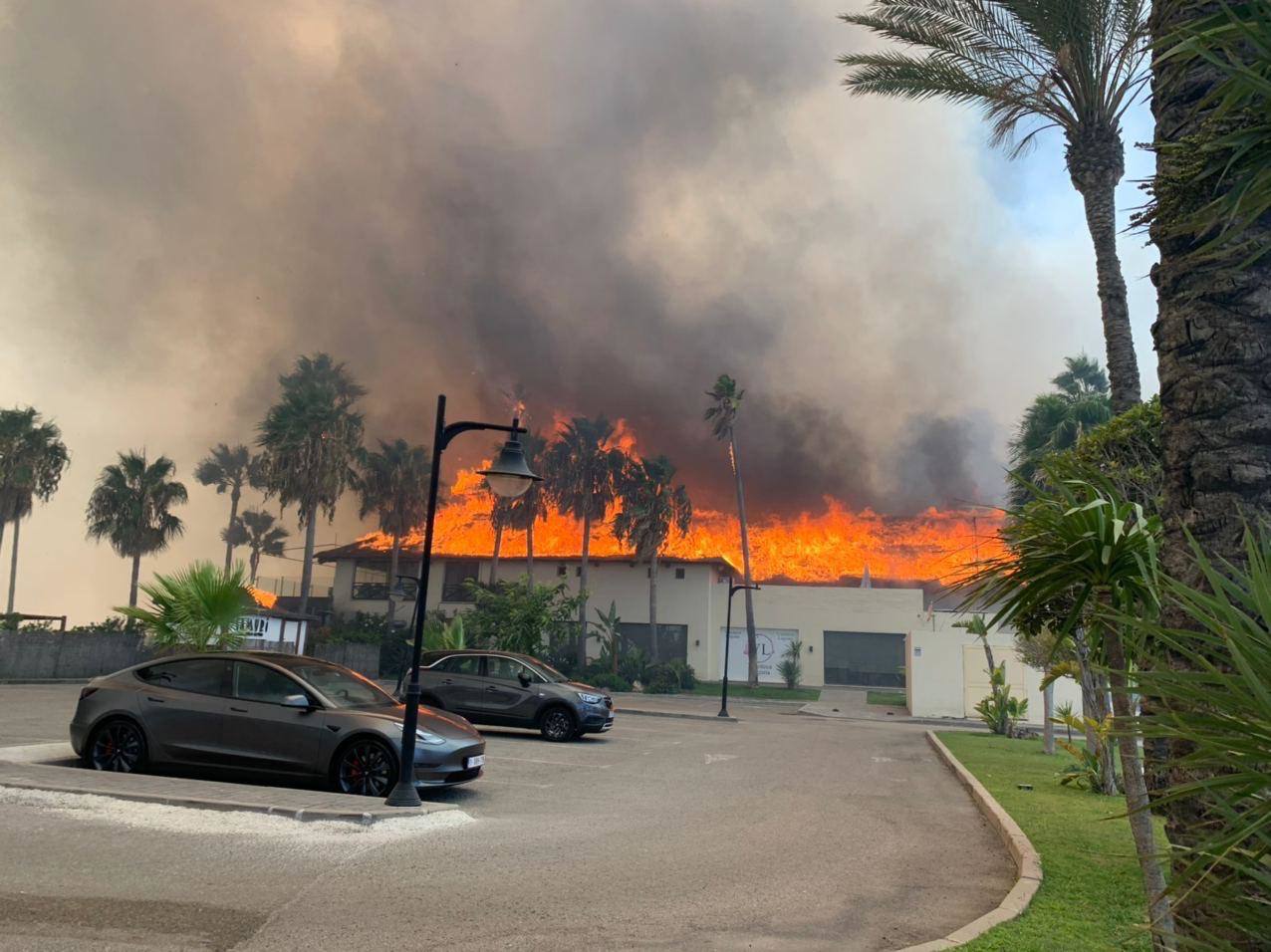 Fotos: Incendio forestal en Estepona