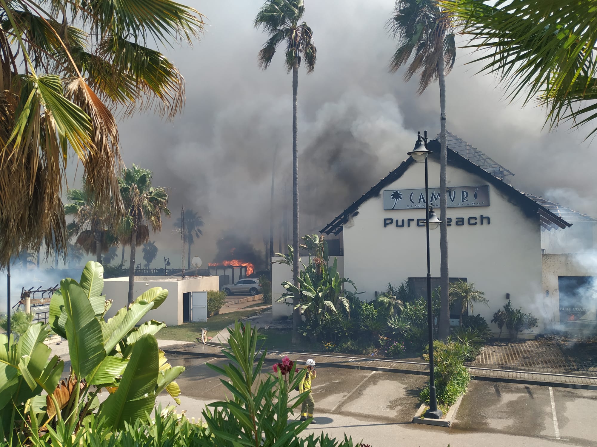 Fotos: Incendio forestal en Estepona