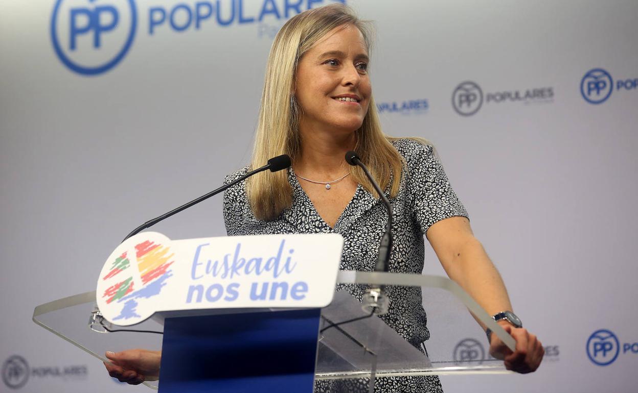 Amaya Fernández, durante una rueda de prensa.