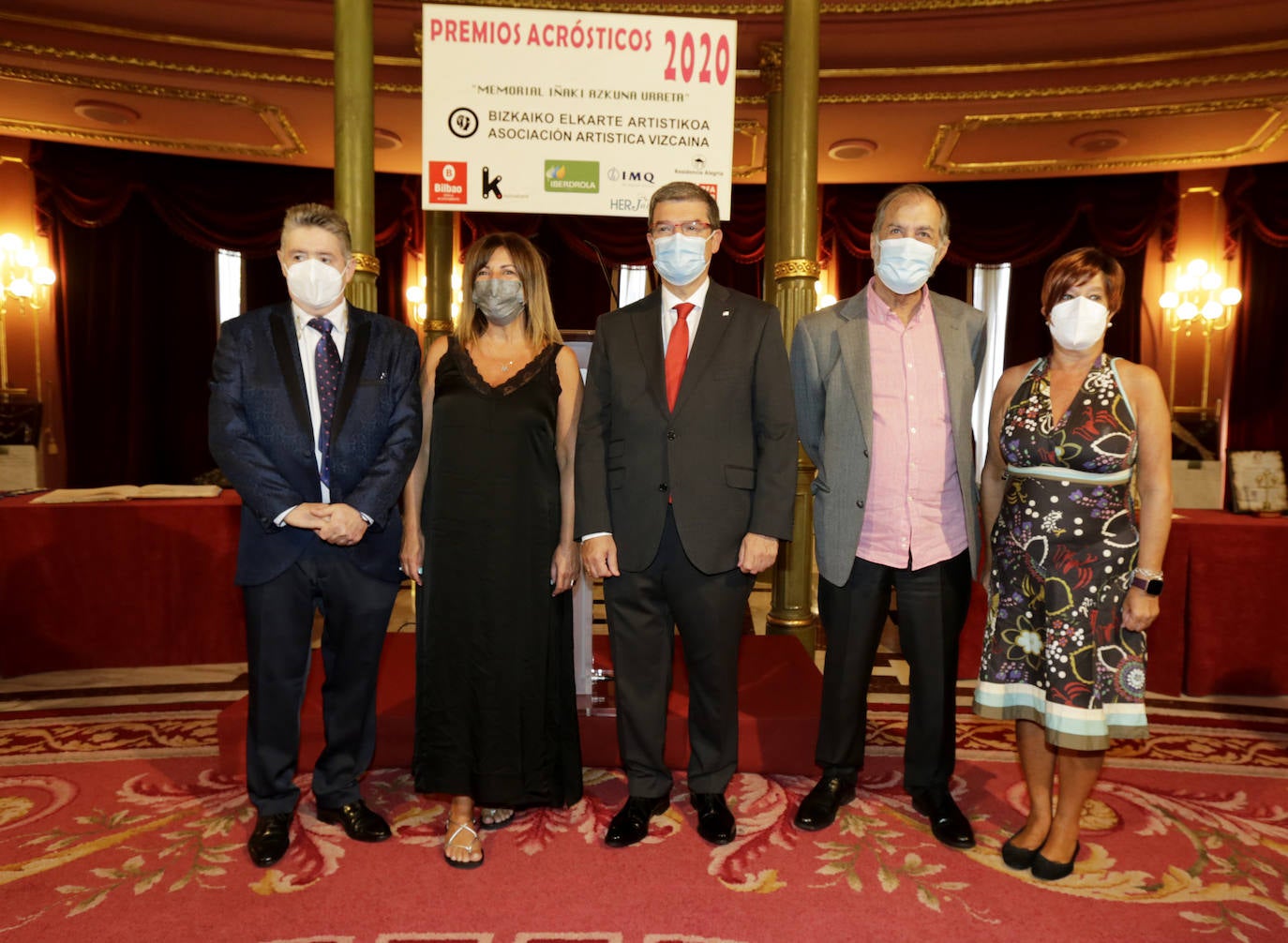 José Ramón López ‘Misere Josephe’, Maribel Salas, Juan Mari Aburto, Ramón Barea e Itziar Urtasun. 