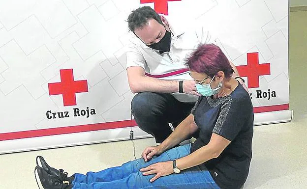 La Cruz Roja ha grabado varios vídeos de primeros auxilios. 