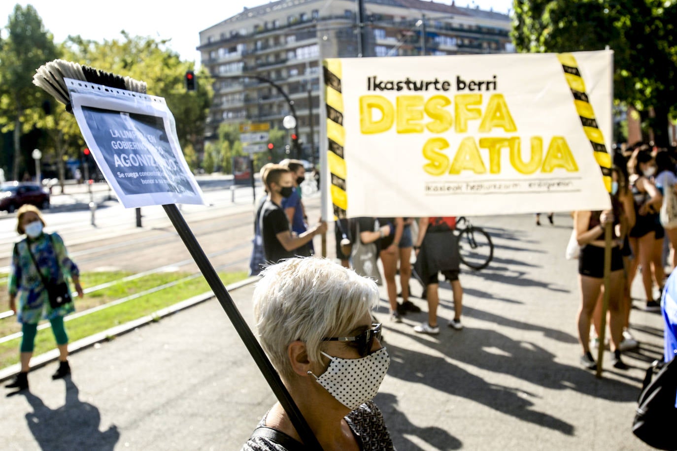 Los sindicatos cifran la participación en la manifestación de Vitoria entre 3.000 y 4.000 personas.