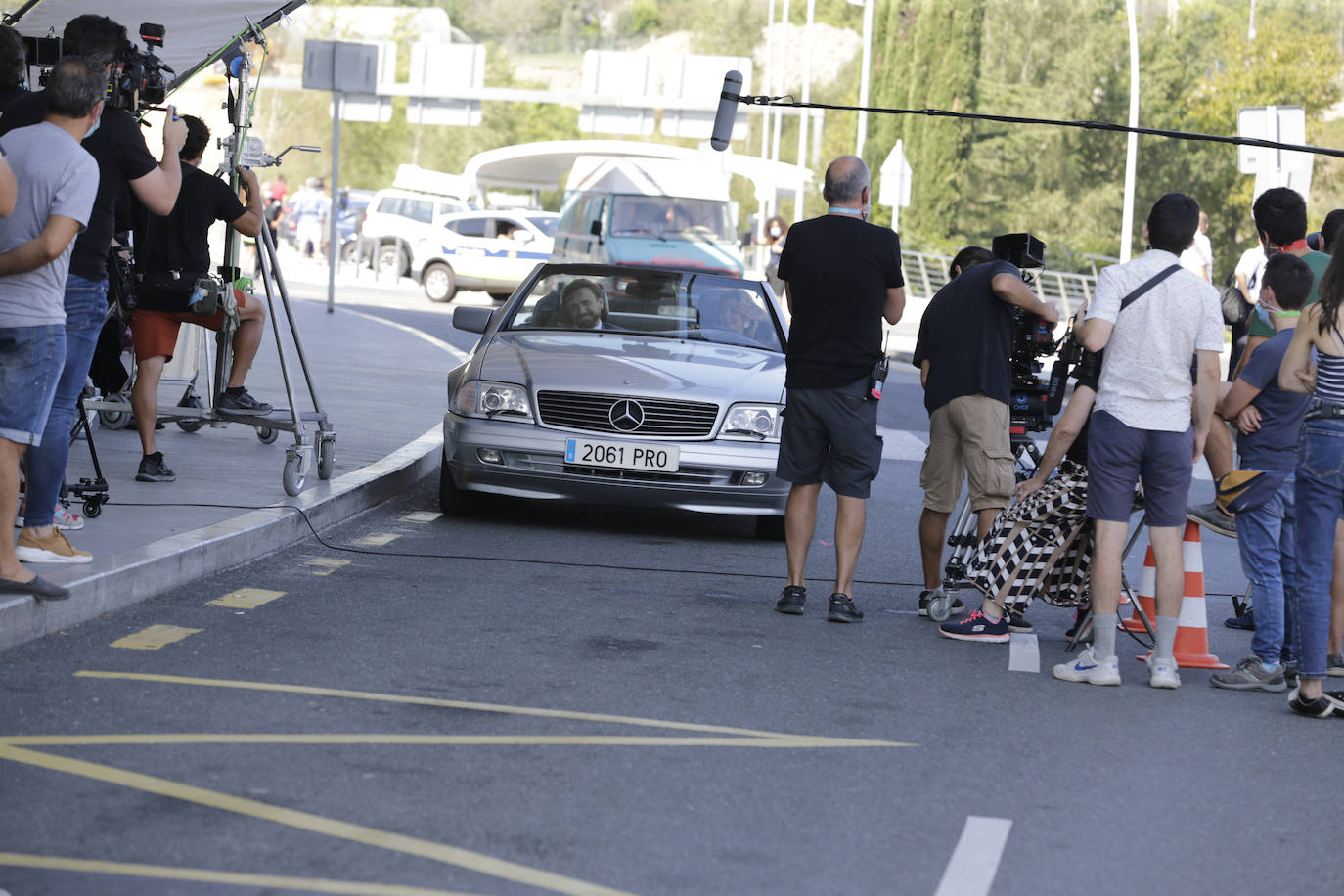 Fotos: Loiu se convierte en plató de cine para el rodaje de la película «García y García»