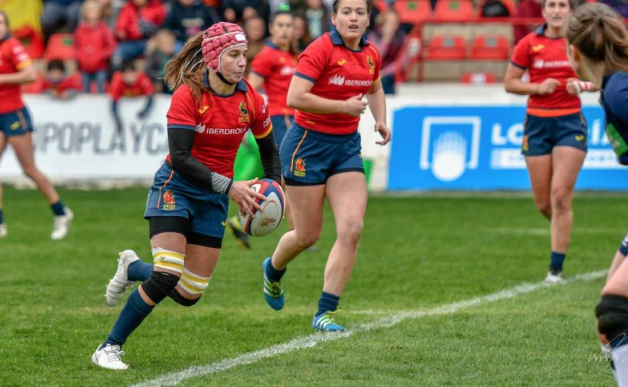 Imagen del último choque disputado por las 'Leonas' en marzo, antes del parón por el coronavirus. 