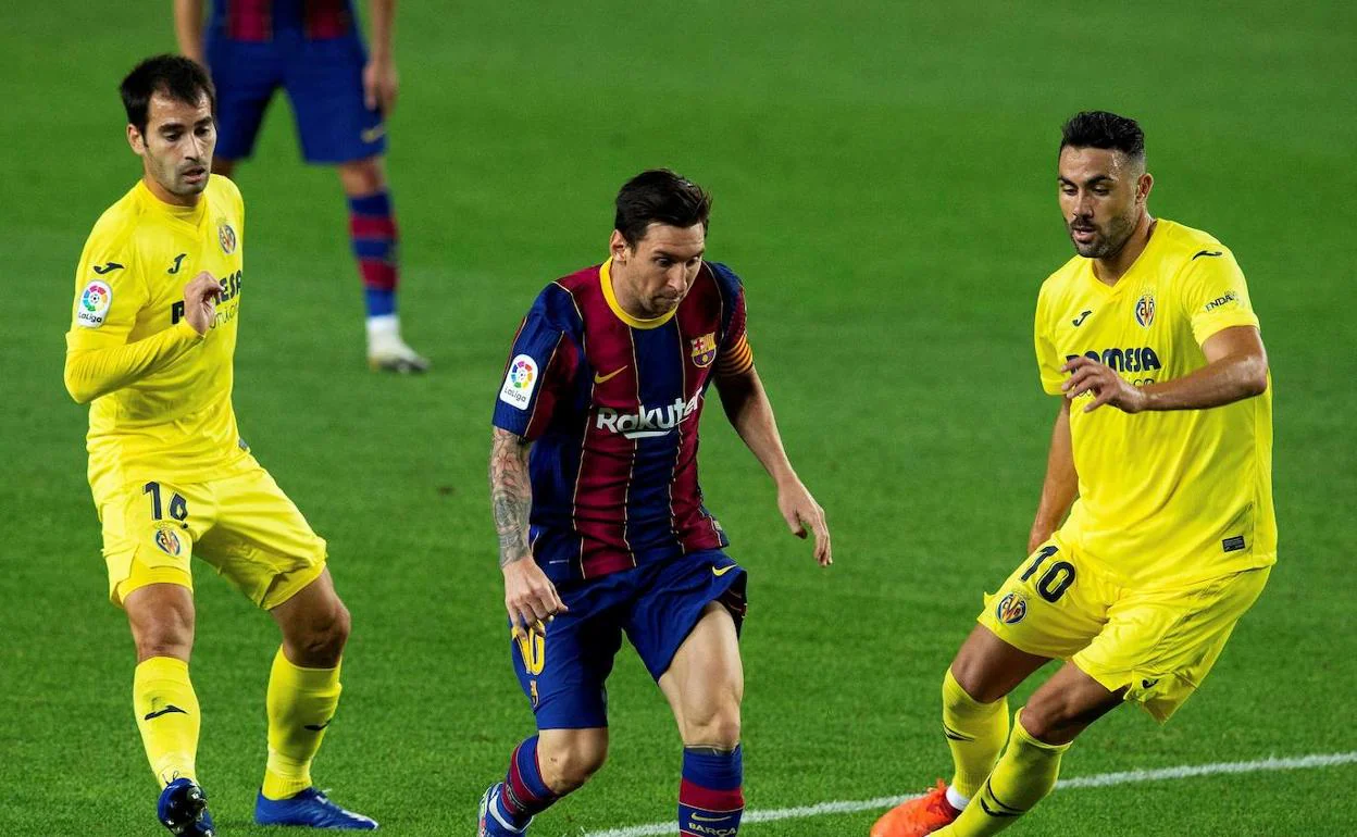 Leo Messi, en el partido del domingo ante el Villarreal. 