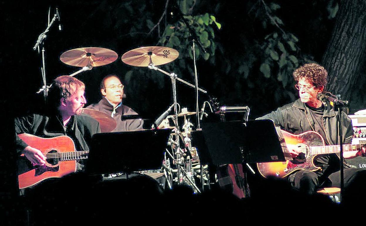 Lou Reed en la Huerta de San Vicente, la casa de verano de Lorca. 
